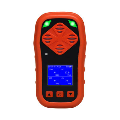 Rood ABS draagbare brandbare gasdetector H2S CO O2 CH4 1 kg