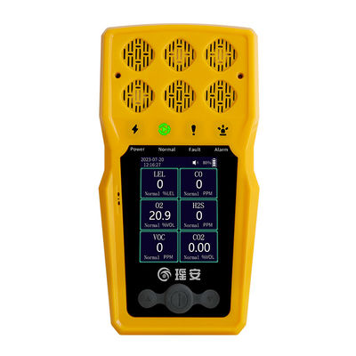 6 in 1 draagbare multi-gasmonitor, brandbare gasanalysator voor het detecteren van gaslekken