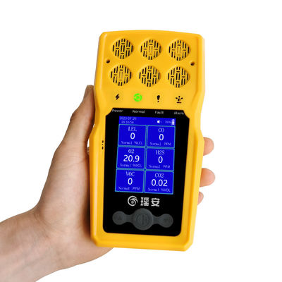 Yaoan 6 In 1 Draagbare Multi Gas Detector Monitor 700g BTQ-YA-C100FT-6