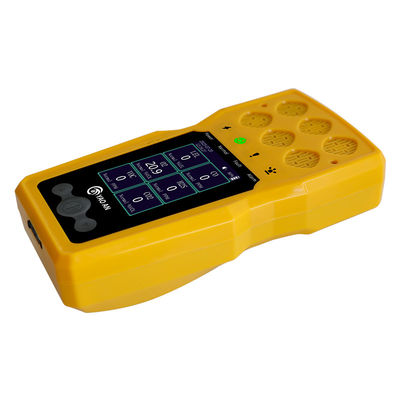 CE FCC-certificering 6 in 1 Multi Gas Monitor door Yaoan O2 CO H2S LEL VOC CO2 USB Recharge