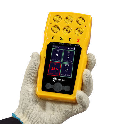 Draagbare multi-gasanalysator 4 in 1 multi-gasdetector met snelle gassensor