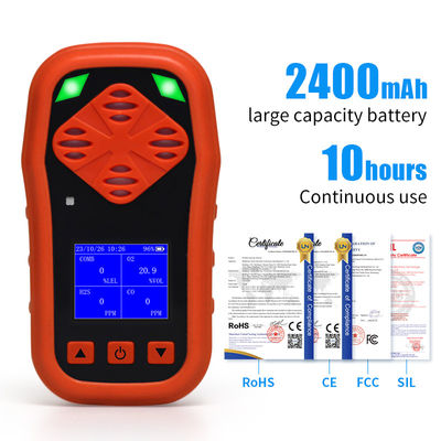 YA-CDX4 Persoonlijke gasdetector H2S O2 CO LEL 4 Gas draagbare gassniffer lekdetector