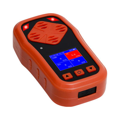 YAOAN CDX4 4 In 1 Draagbare Multi Gas Detector O2 / CO / H2S / EX Gas Detector Met LCD-scherm