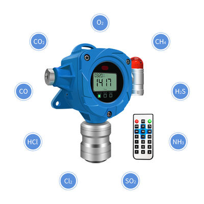 Beveiligde vaste, aan de muur gemonteerde gasmonitor voor installatie in pijpleidingen