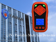 Draagbare 4 in 1 multi-gasdetectoren met pomp h2s co o2 ch4 gaslekmonitor